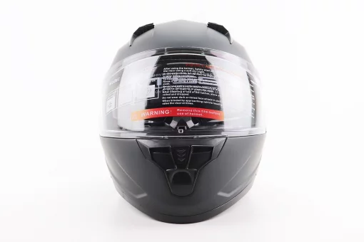 Шолом інтеграл, закритий (сертифікація DOT)+відкидні окуляри BLD-M67 L (59-60см), ЧОРНИЙ матовий, FIX-206638