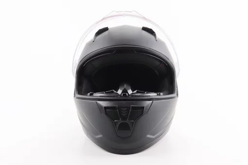 Шолом інтеграл, закритий (сертифікація DOT)+відкидні окуляри BLD-M67 L (59-60см), ЧОРНИЙ матовий, FIX-206638