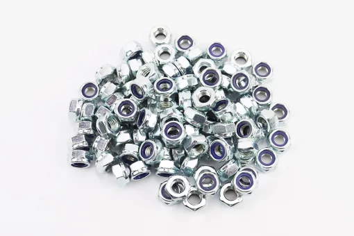 Гайка М10x1,5 самостоп 6 цб DIN985, к-кт 100шт, FIX-704031