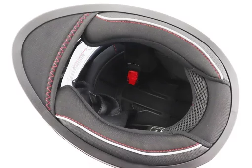 Шлем интеграл, закрытый (сертификация DOT)+откидные очки BLD-M67 L (59-60см), ЧЕРНЫЙ/КРАСНО-СЕРЫЙ, FIX-206641