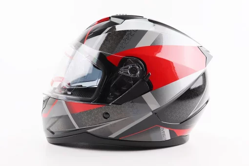 Шлем интеграл, закрытый (сертификация DOT)+откидные очки BLD-M67 М (57-58см), ЧЕРНЫЙ/КРАСНО-СЕРЫЙ, FIX-206642