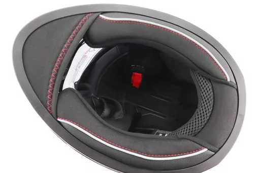 Шлем интеграл, закрытый (сертификация DOT)+откидные очки BLD-M67 М (57-58см), ЧЕРНЫЙ/КРАСНО-СЕРЫЙ, FIX-206642