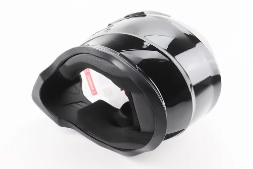 Шолом кросовий/ендуро/АТV зі склом BLD-819-7 L (59-60см), ЧОРНИЙ глянець, FIX-206645