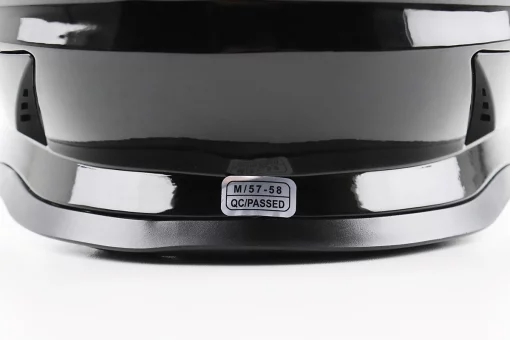 Шолом кросовий/ендуро/АТV зі склом BLD-819-7 М (57-58см), ЧОРНИЙ глянець, FIX-206646