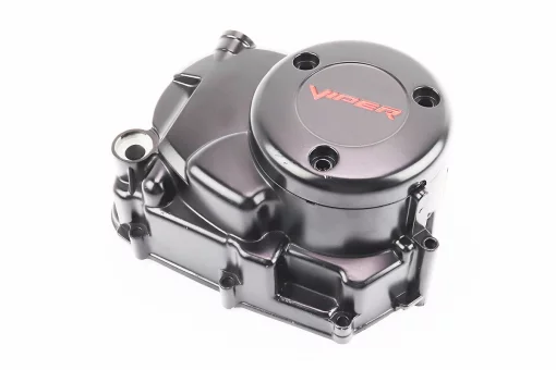 Кришка двигуна права (де щуп) 110cc автомат, ЧОРНА матова, FIX-208086