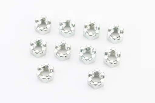 Гайка М6x1 корончатая 8 цб DIN935, к-кт 10шт, FIX-704058