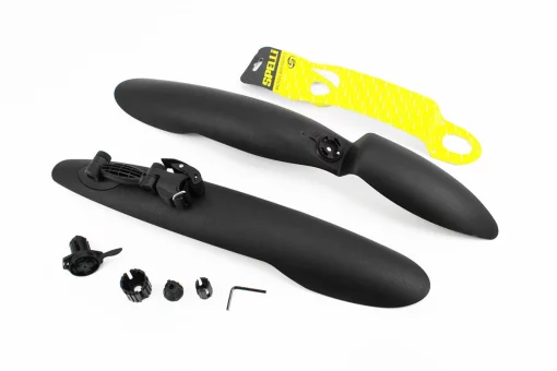 Крылья пластмассовые 24-26" MTB быстросъёмные, чёрные SMG-669, FIX-409551