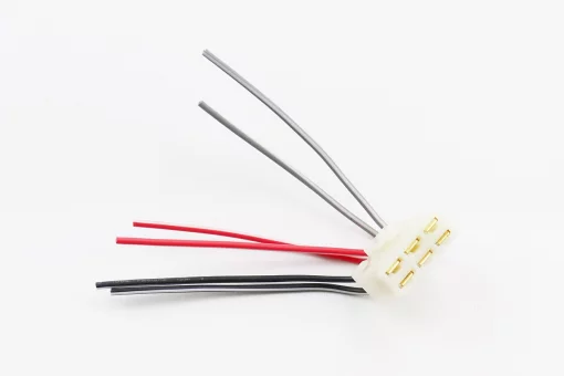 Разъем с проводами для реле-регулятора напряжения 6конт - "мама", тип 2, FIX-310647