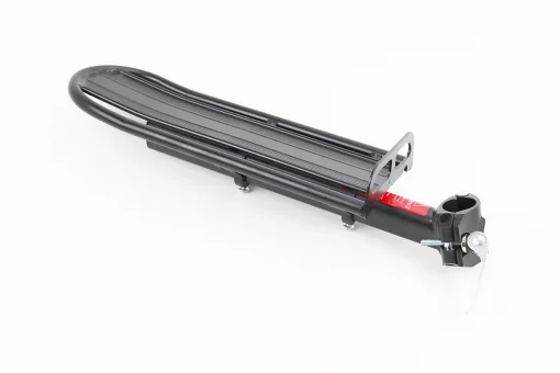 Багажник 24-29" алюминиевый консольный, крепл. за трубу сидения эксцентриком, чёрный HS-027A, FIX-409586