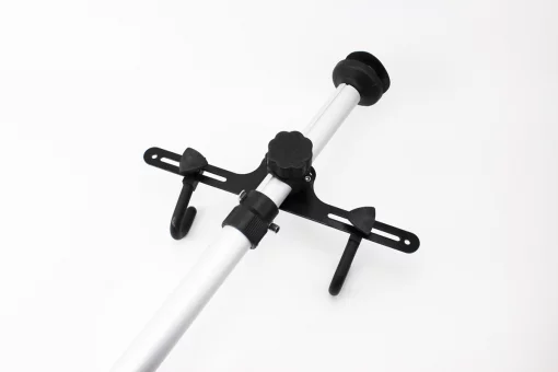 Подставка под 2 велосипеда телескопическая 1,8-3м, регулируемый угол наклона велосипеда, алюминиевая, серая HS-051, FIX-409596