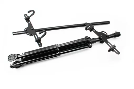 Подставка под 2 велосипеда регулируемая высота 100-150 см, регулируемый угол наклона велосипеда, чёрная HS-QX-006G, FIX-409597