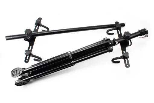 Подставка под 2 велосипеда регулируемая высота 100-150 см, регулируемый угол наклона велосипеда, чёрная HS-QX-006G, FIX-409597