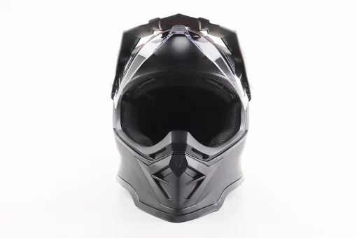 Шлем кроссовый/эндуро/АТV со стеклом BLD-819-7 S (55-56см), ЧЕРНЫЙ матовый, FIX-206650