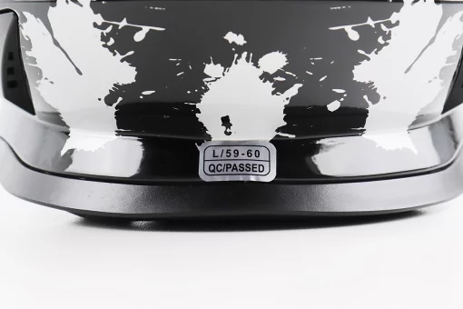 Шлем кроссовый/эндуро/АТV со стеклом BLD-819-7 L (59-60см), ЧЕРНЫЙ/СЕРО-СИНИЙ, FIX-206654