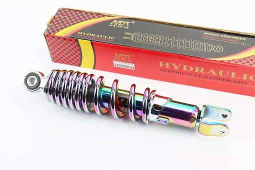 Амортизатор задний GY6/Yamaha - 265мм*d55мм (втулка 10мм / вилка 8мм) регулир., плазма, FIX-328455