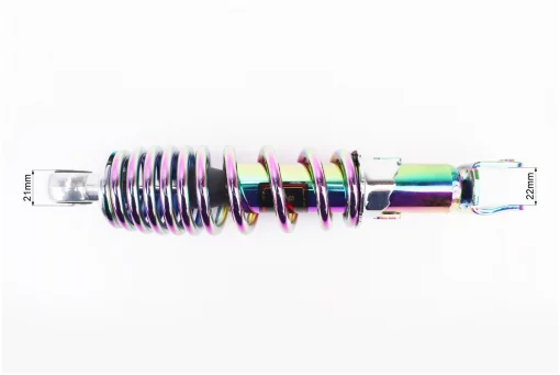 Амортизатор задний GY6/Yamaha - 265мм*d55мм (втулка 10мм / вилка 8мм) регулир., плазма, FIX-328455