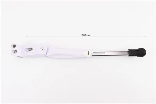 Подножка боковая задняя телескопическая для 24"- 29", крепление за перо рамы, алюминиевая, белая, FIX-409617