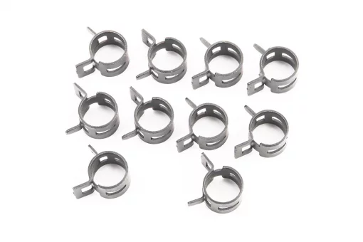 Хомут пружинный 14мм черный, к-кт 10шт, FIX-704096