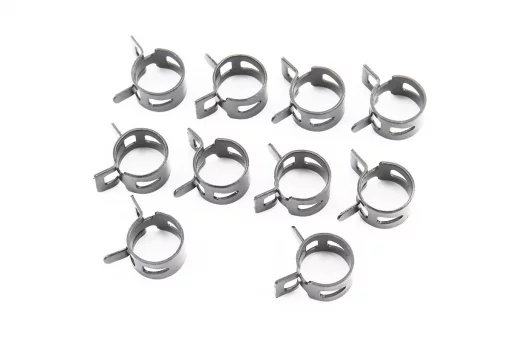 Хомут пружинный 16мм черный, к-кт 10шт, FIX-704097