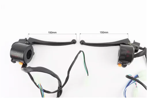 Блок кнопок на кермі лівий, правий к-кт із важелями (проводи з "фішками", під дзеркала М8) ALPHA, FIX-319075