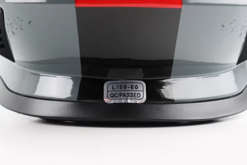 Шолом кросовий/ендуро/АТV зі склом BLD-819-7 L (59-60см), ЧОРНИЙ/СІРО-ЧЕРВОНИЙ, FIX-206657