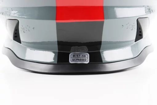 Шлем кроссовый/эндуро/АТV со стеклом BLD-819-7 М (57-58см), ЧЕРНЫЙ/СЕРО-КРАСНЫЙ, FIX-206658