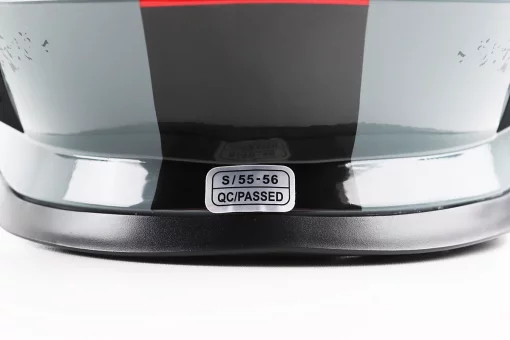 Шолом кросовий/ендуро/АТV зі склом BLD-819-7 S (55-56см), ЧОРНИЙ/СІРО-ЧЕРВОНИЙ, FIX-206659