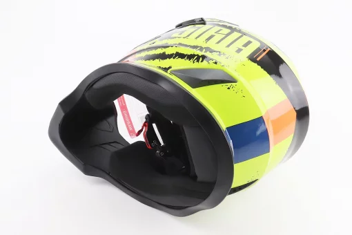 Шлем кроссовый/эндуро/АТV со стеклом BLD-819-7 S (55-56см), ЧЕРНЫЙ/ЖЕЛТО-ОРАНЖЕВЫЙ, FIX-206662