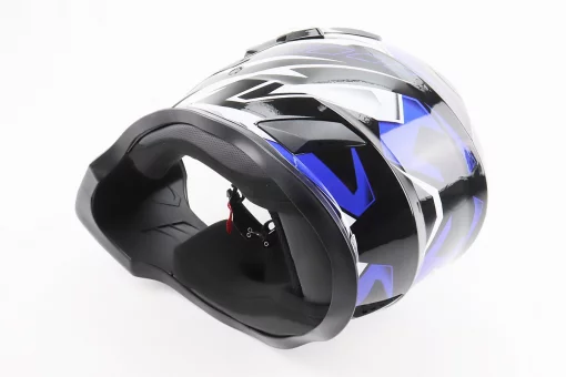 Шолом кросовий/ендуро/АТV BLD-819-7 L (59-60см), ЧОРНО-СИНІЙ, FIX-206663