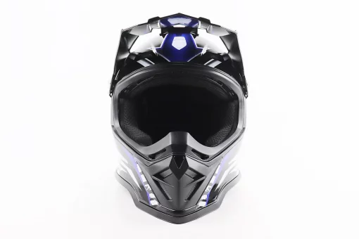 Шолом кросовий/ендуро/АТV BLD-819-7 L (59-60см), ЧОРНО-СИНІЙ, FIX-206663