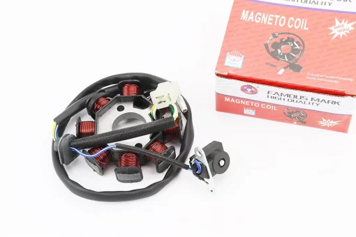 Статор магнето (генератора) Honda WH 100 (8 котушок роз'єм "мама 3 + 1"), FIX-347912