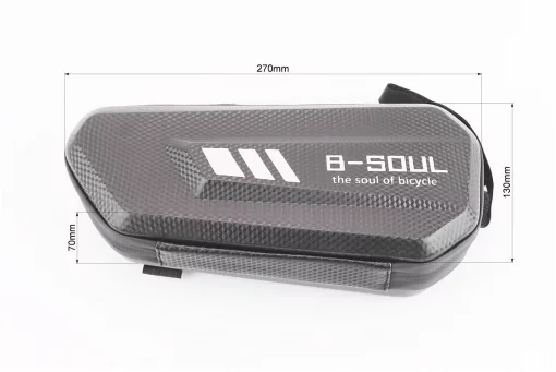 Сумка под раму (жёсткий чехол), крепл. на липучке, "карбон", FIX-409621