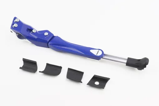 Подножка боковая задняя телескопическая для 24"- 29", крепление за перо рамы, алюминиевая, синяя, FIX-409634