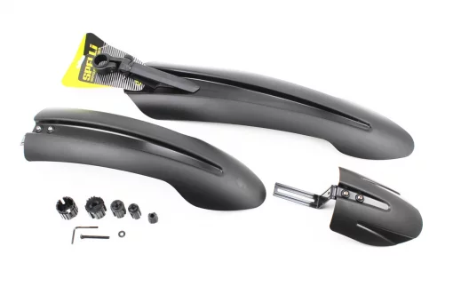 Крылья пластмассовые 26" FAT BIKE, чёрные SMG-175, FIX-409639