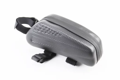 Сумка на раму (жёсткий чехол) 220х90х85мм, крепл. на липучке, влагозащитная, "карбон", FIX-409669