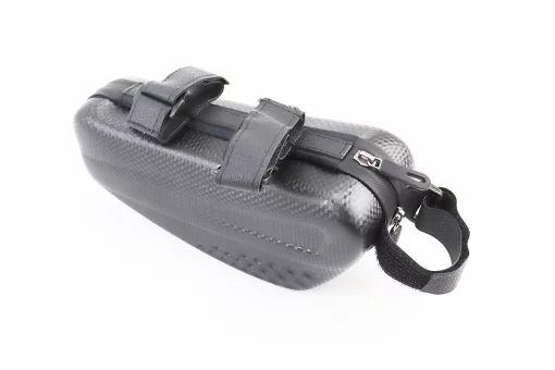 Сумка на раму (жёсткий чехол) 220х90х85мм, крепл. на липучке, влагозащитная, "карбон", FIX-409669