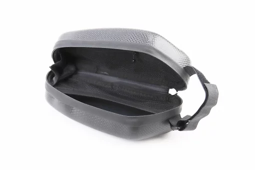 Сумка на раму (жёсткий чехол) 220х90х85мм, крепл. на липучке, влагозащитная, "карбон", FIX-409669
