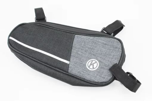 Сумка под раму, крепл. на липучке, чёрно-серая, FIX-409676