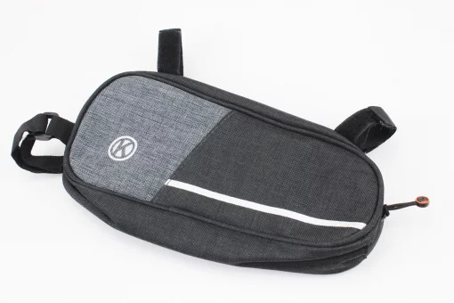 Сумка под раму, крепл. на липучке, чёрно-серая, FIX-409676