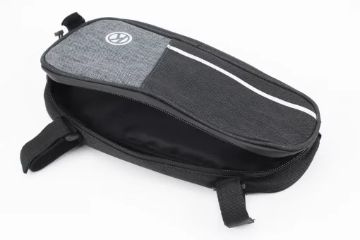 Сумка под раму, крепл. на липучке, чёрно-серая, FIX-409676