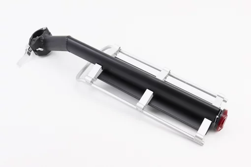 Багажник 26-29" алюминиевий консольный, крепл. за трубу сидения эксцентриком, чёрно-серый HS-027, FIX-409677