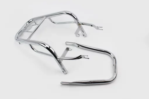 Багажник задний + подножки "ХРОМ" + откидная грузовая боковая платформа (лев, прав.), к-кт, тип 2, FIX-319212