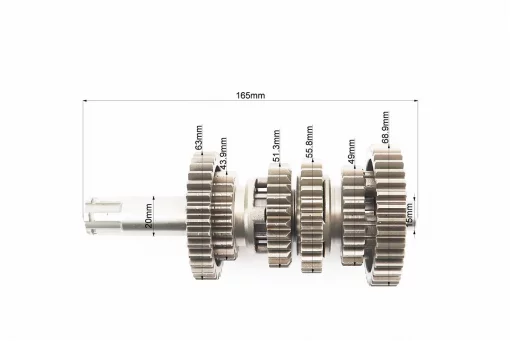 Loncin LX250GY-3 Коробка передач (два вала с шестернями) СВВ-250cc, FIX-507658