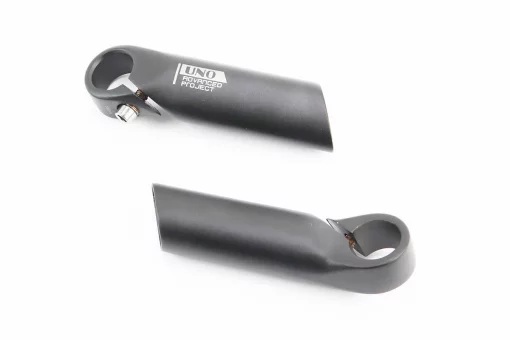 Рожки руля 22,2x110мм алюминиевые, чёрные BE-301, FIX-409699