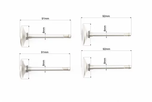 Клапан впускний (h-92; D-40), випускний (h-91; D-37) к-кт 4шт МТ, FIX-341122