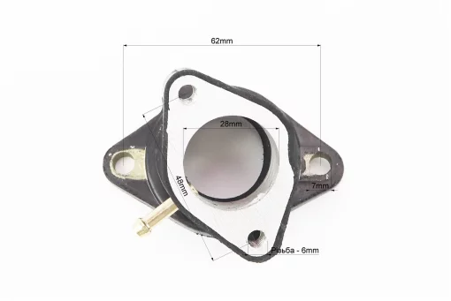 Патрубок карбюратора прорезиненный, FIX-508016