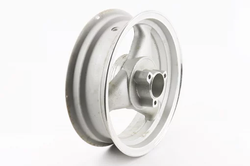 Диск задній литий MT3,50x12 Z18 для 2Т (диск гальм. 3 болти) "3 промені" сірий (З НАЛЬОТОМ, див. фото №5), FIX-306012