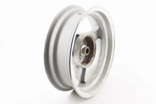 Диск задній литий MT3,50x12 Z18 для 2Т (диск гальм. 3 болти) "3 промені" сірий (З НАЛЬОТОМ, див. фото №5), FIX-306012