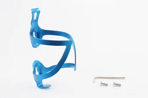 Флягодержатель алюминиевый, крепл. на раму, синий BC107, FIX-409713