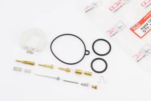 Ремонтний к-кт карбюратора 125cc, 15 деталей+поплавок, FIX-319325